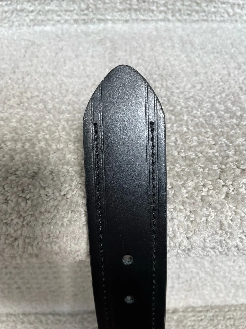 Columbia Men’s Leather Top Black Brown Reversible Belt Size Medium 34-36
